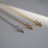 Children necklace gold, Gold Necklace for Kid Girl, Girls children necklace, Bubble Cross Necklace mini