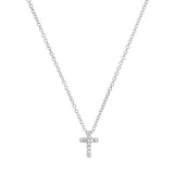 Diamond Cross Necklace Mini