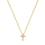 Diamond Cross Necklace Mini