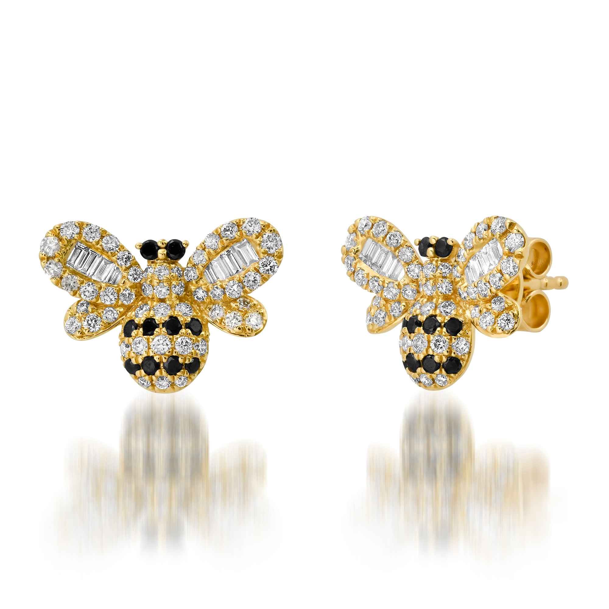Kids earring,Bumblebee Earrings, Bumblebee studs gold,Bumble Bee Studs,