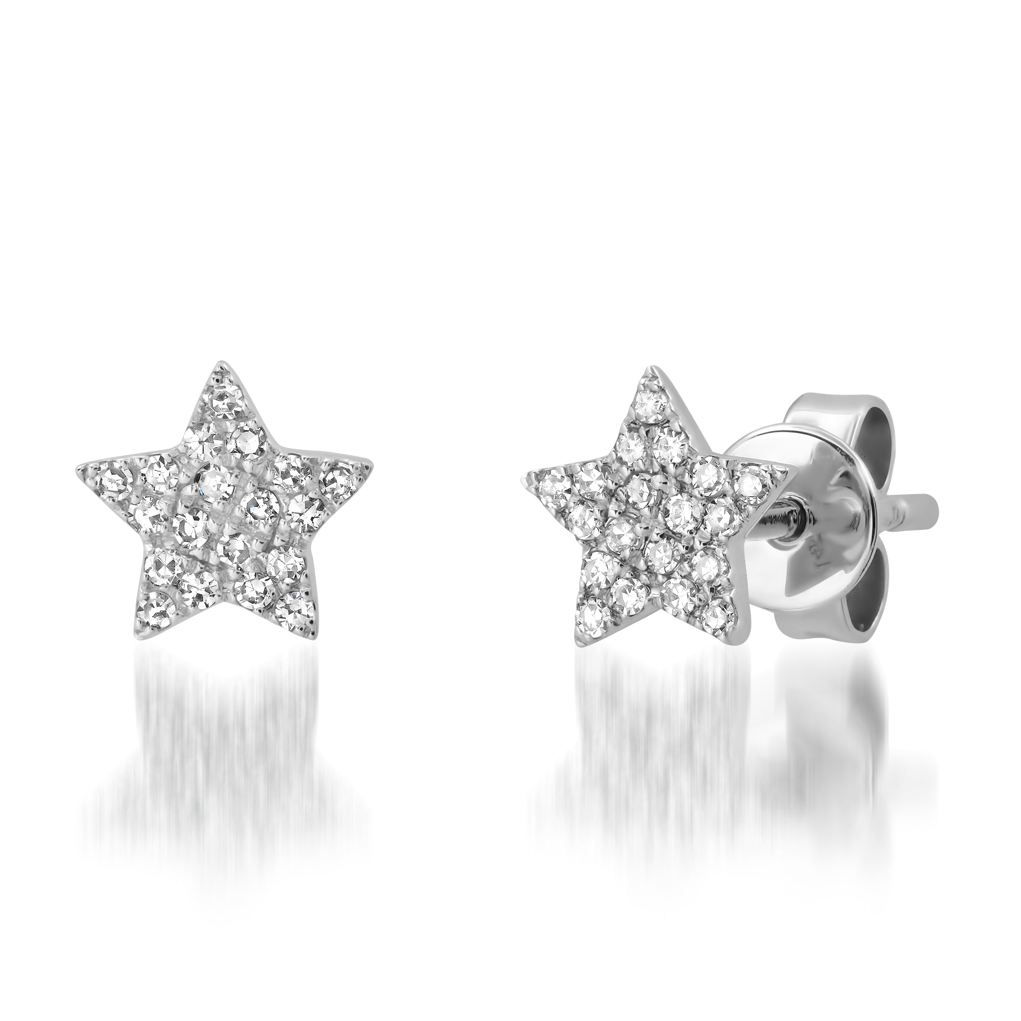 diamond star earrings, gold, diamond star studs,diamond star earrings white gold, Diamond star earrings white gold hoops, diamond star earrings white gold