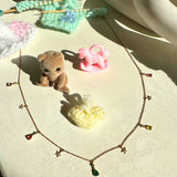 Sapphire and Diamond Star Necklace