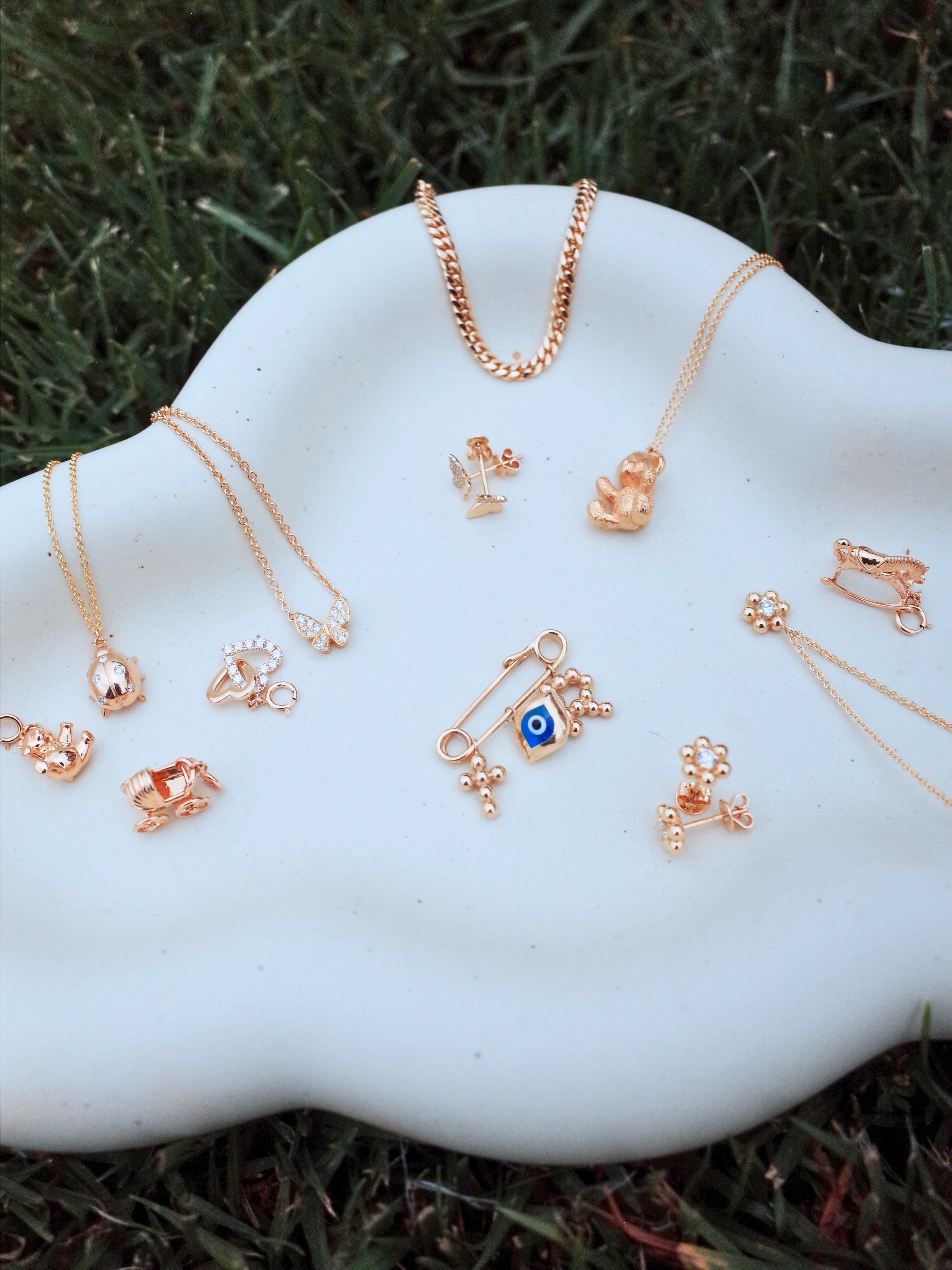 kids jewelry, diamond necklace, flower pendant, kids pendants, Girls kids pendant, Girls kids earrings diamond, Diamond Bubble Flower Necklace