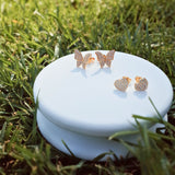 kids jewelry, diamond earrings, flower studs, kids earrings gold, Stud kids earrings gold, Baby Earrings Gold, Real Diamond Earrings for baby girl,fine jewelry for kids, children's jewelry Diamond Butterfly Studs,