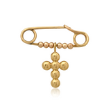 bubble cross safety pin, baby pin bubble cross safety pin, baby pin, Baby Cross Pin, Baby Cross Safety Pin, Gold baby pin brooch Cross ,Gold baby pin brooch Cross