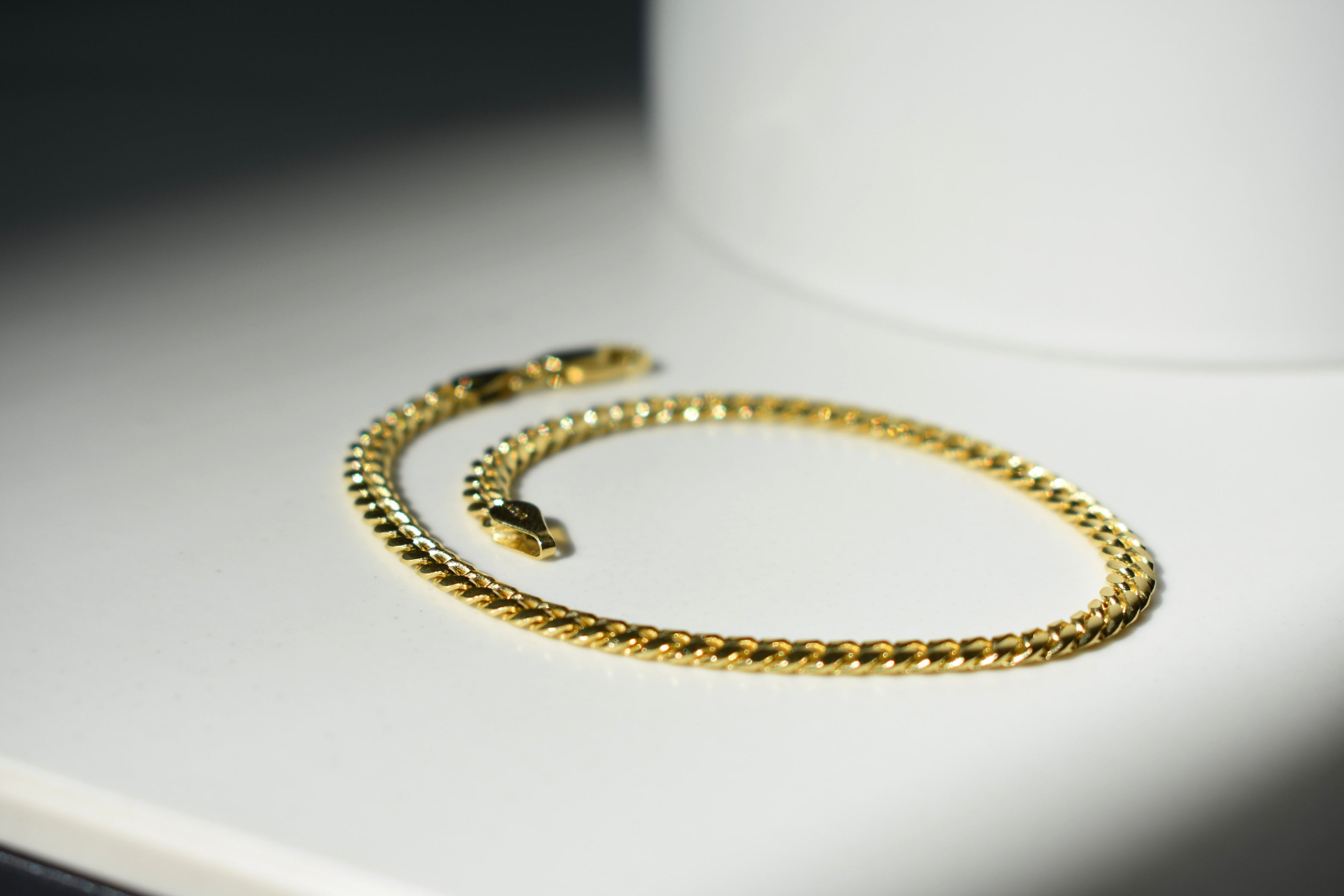 Solid Gold Link Chain Bracelet, Girls solid gold link chain bracelet kids, 18k solid gold link chain bracelet kids, Kids Gold Bracelet