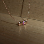 Necklace For Kids, Children's Necklaces, Girls children necklace, Gold Necklace for Kid Girl, Bow Necklace Rose Gold