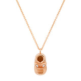 Children's necklaces, Baby Shoe Necklace Rose gold