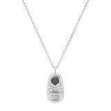 Children's necklaces, Baby Shoe Necklace White gold