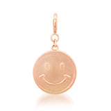 smiley charm pendant, smiley face charm pendant, Smiley face charm pendant gold, smiley face pandora charm, smiley face necklace, Kids pendant