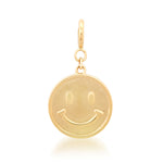 smiley charm pendant, smiley face charm pendant, Smiley face charm pendant gold, smiley face pandora charm, smiley face necklace, Kids pendant