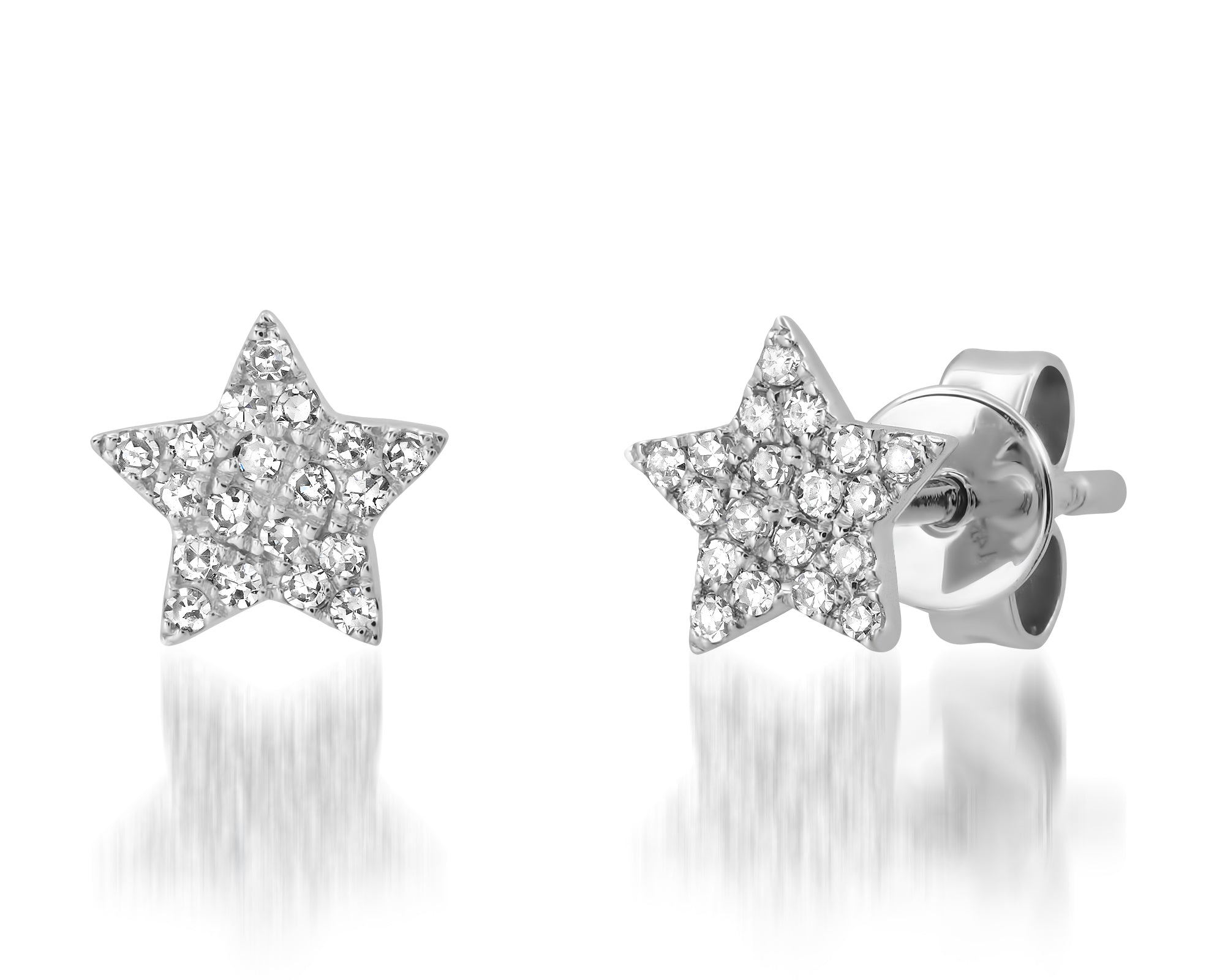 diamond star earrings, gold, diamond star studs,diamond star earrings white gold, Diamond star earrings white gold hoops, diamond star earrings white gold